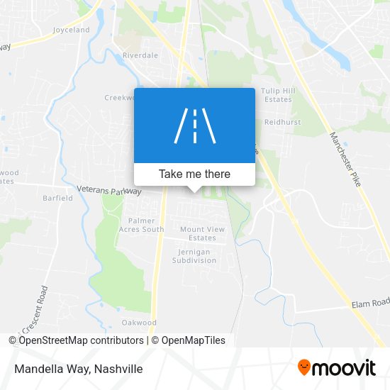 Mapa de Mandella Way