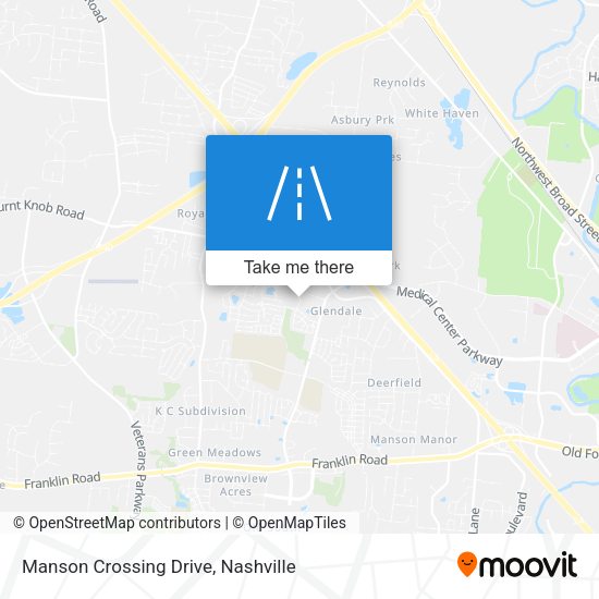Manson Crossing Drive map