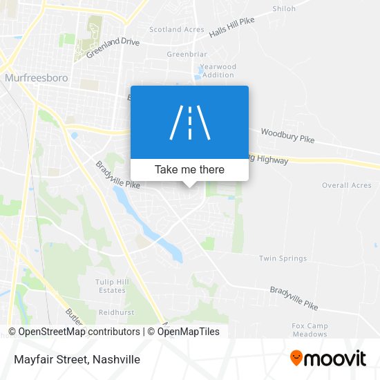 Mapa de Mayfair Street