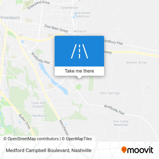 Medford Campbell Boulevard map