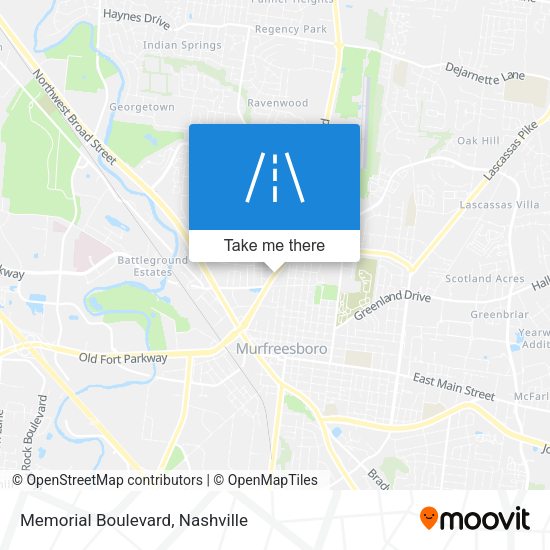 Memorial Boulevard map
