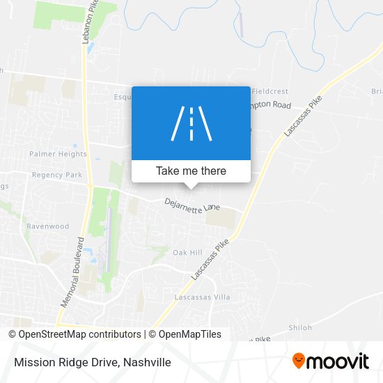 Mapa de Mission Ridge Drive