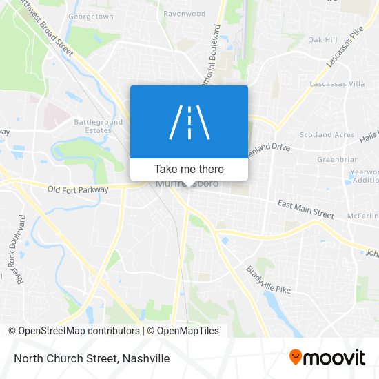 North Church Street map