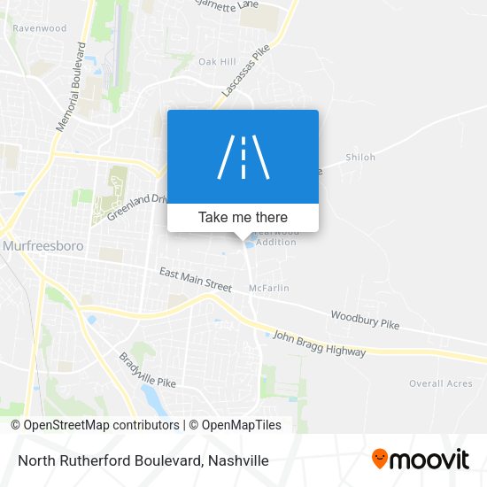 North Rutherford Boulevard map