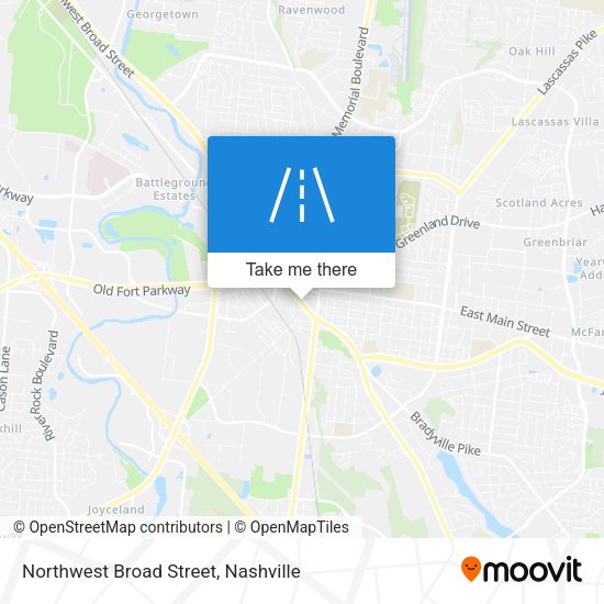 Northwest Broad Street map