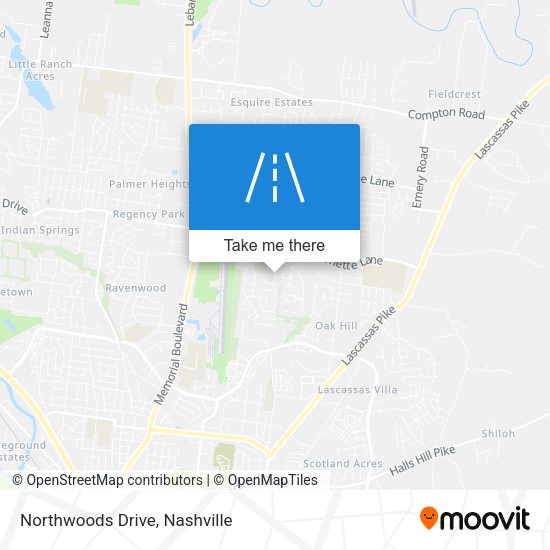 Mapa de Northwoods Drive