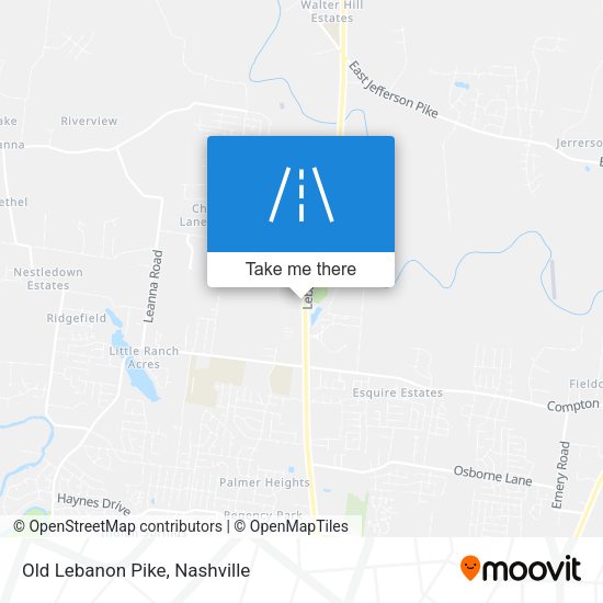 Mapa de Old Lebanon Pike