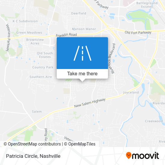Mapa de Patricia Circle