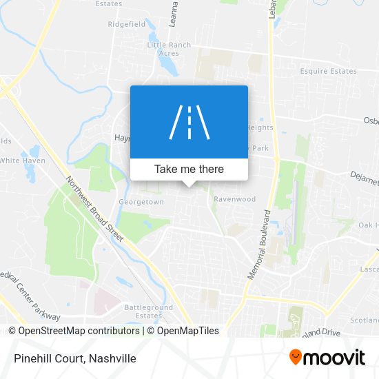 Mapa de Pinehill Court
