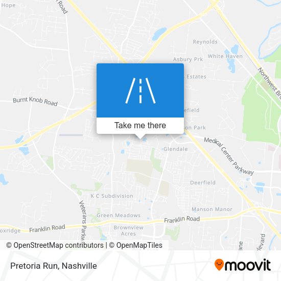 Mapa de Pretoria Run
