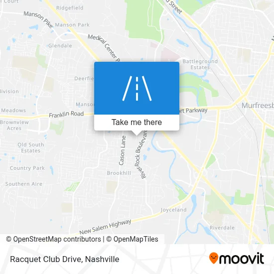 Racquet Club Drive map