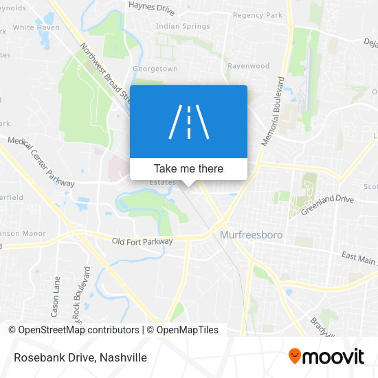 Mapa de Rosebank Drive