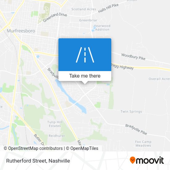Rutherford Street map