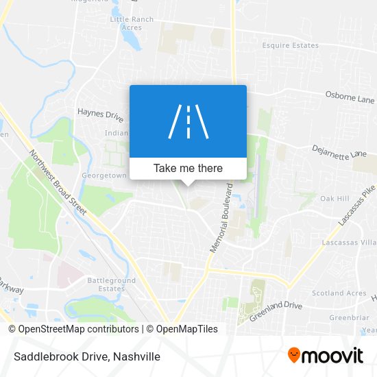 Saddlebrook Drive map
