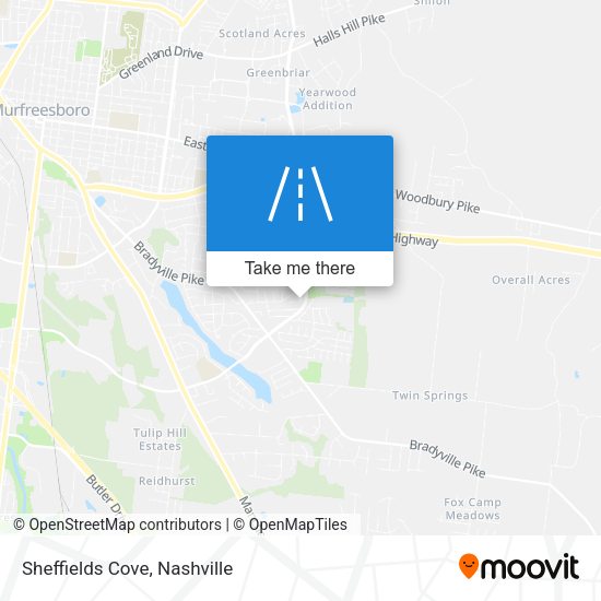 Mapa de Sheffields Cove