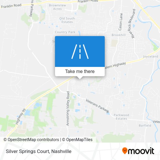 Mapa de Silver Springs Court
