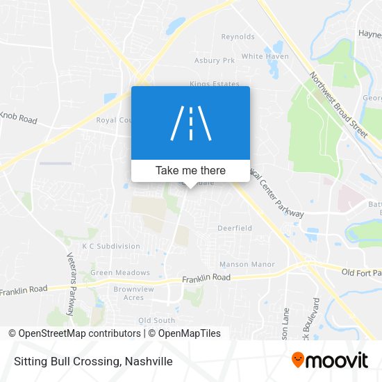 Sitting Bull Crossing map