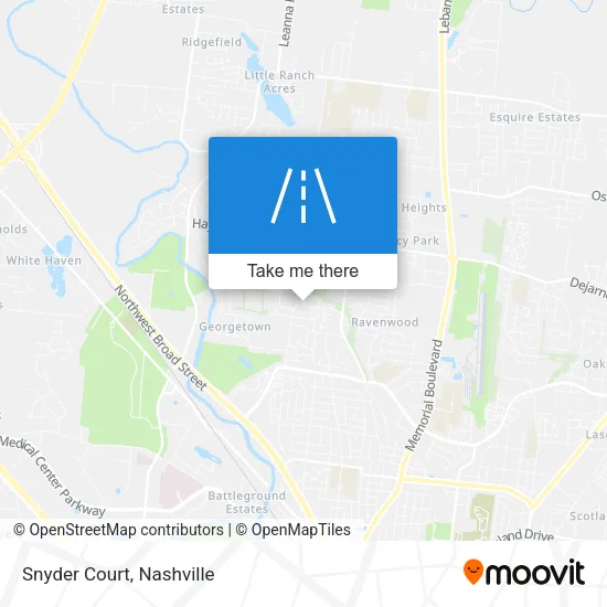 Snyder Court map