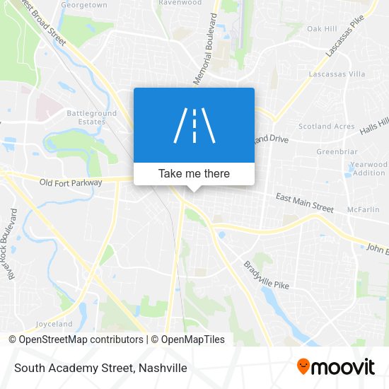 South Academy Street map