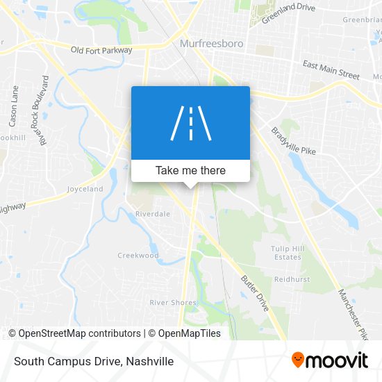 South Campus Drive map