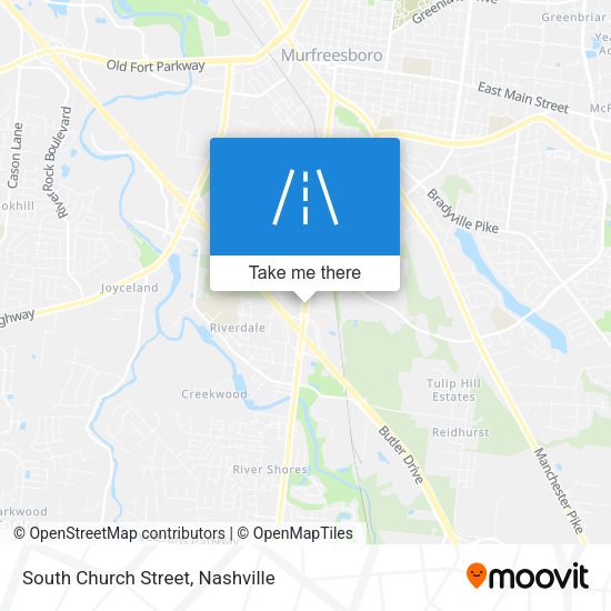 Mapa de South Church Street