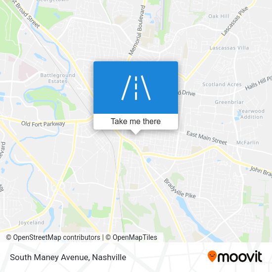 South Maney Avenue map