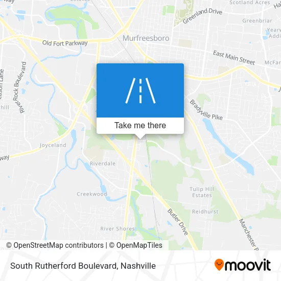 Mapa de South Rutherford Boulevard