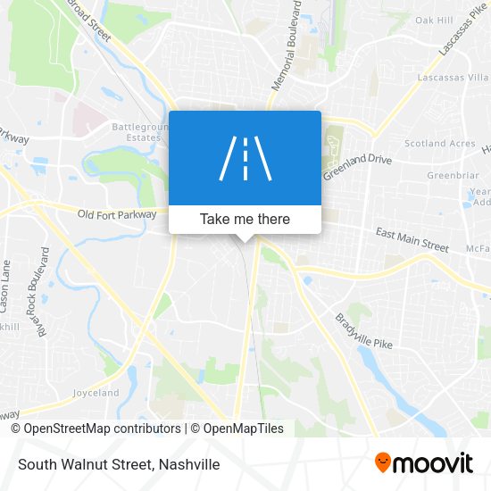 Mapa de South Walnut Street