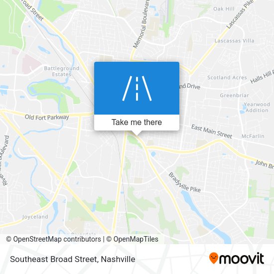 Southeast Broad Street map