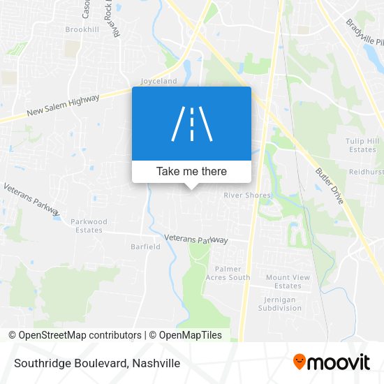 Southridge Boulevard map