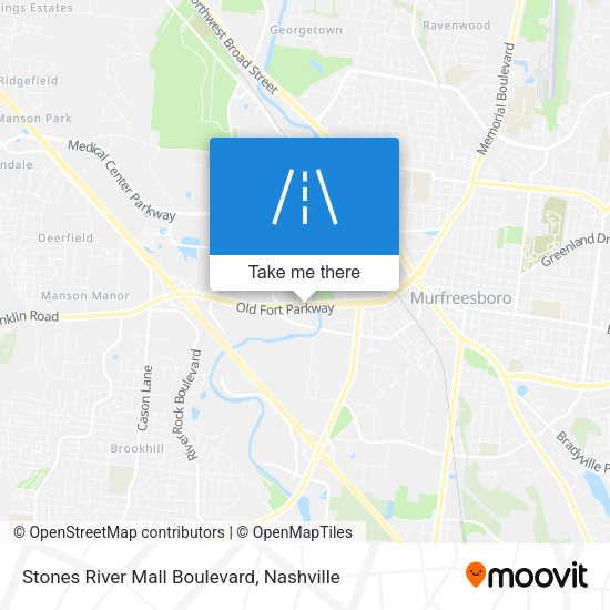 Stones River Mall Boulevard map