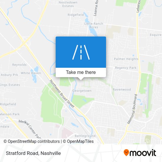 Mapa de Stratford Road