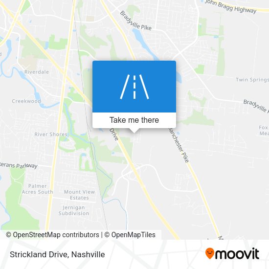 Mapa de Strickland Drive