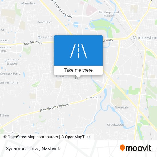 Mapa de Sycamore Drive