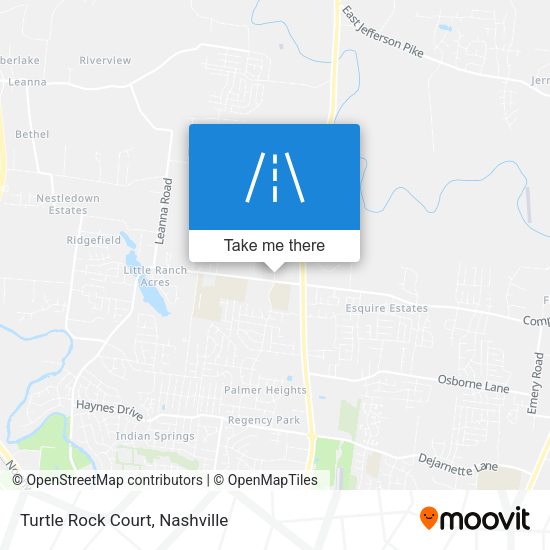 Turtle Rock Court map