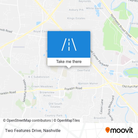 Two Features Drive map