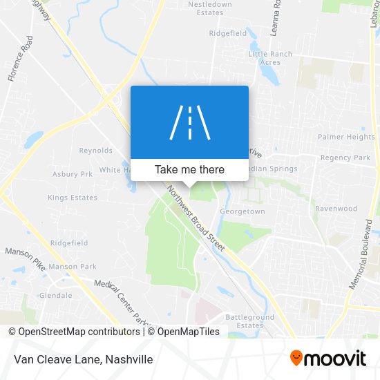 Mapa de Van Cleave Lane