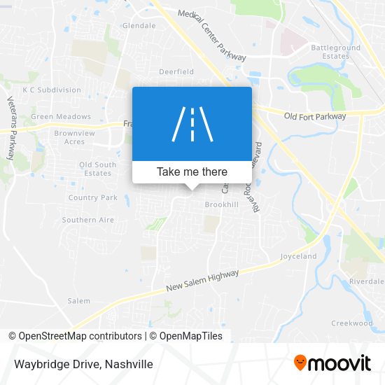 Mapa de Waybridge Drive