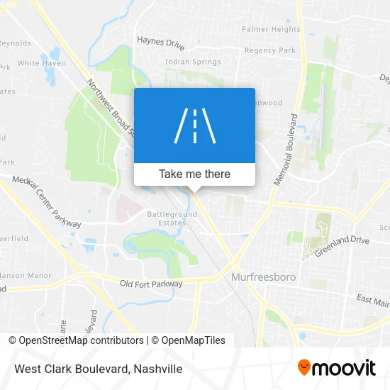 West Clark Boulevard map