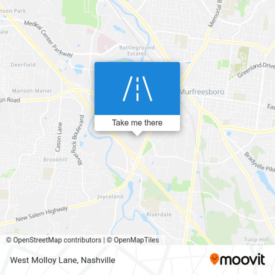 Mapa de West Molloy Lane