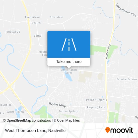 Mapa de West Thompson Lane