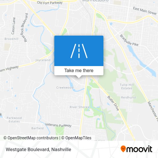 Westgate Boulevard map
