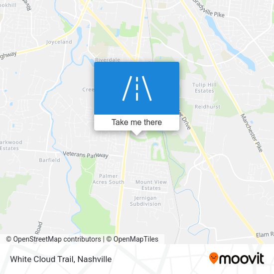 Mapa de White Cloud Trail