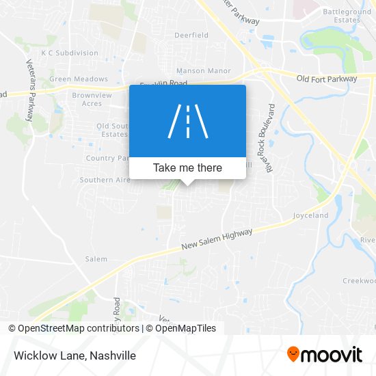 Wicklow Lane map