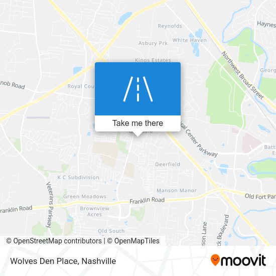 Wolves Den Place map