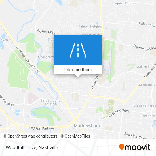 Mapa de Woodhill Drive