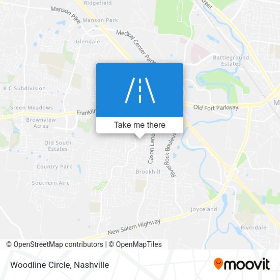 Woodline Circle map