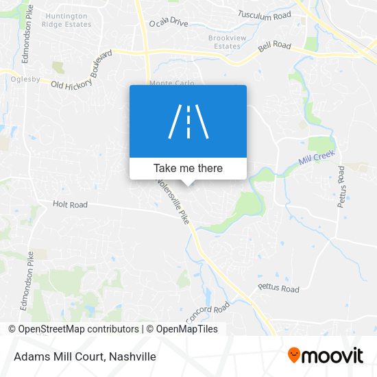 Mapa de Adams Mill Court