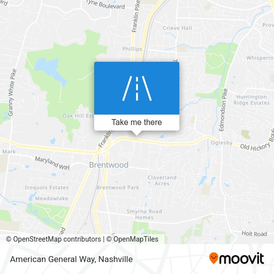 American General Way map