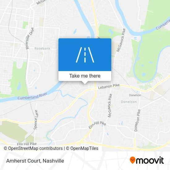 Mapa de Amherst Court